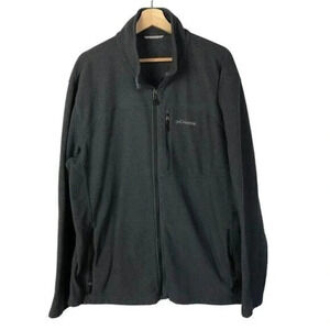 Columbia Cascades Explorer Charcoal Gray Fleece Full Zip Jacket XXL